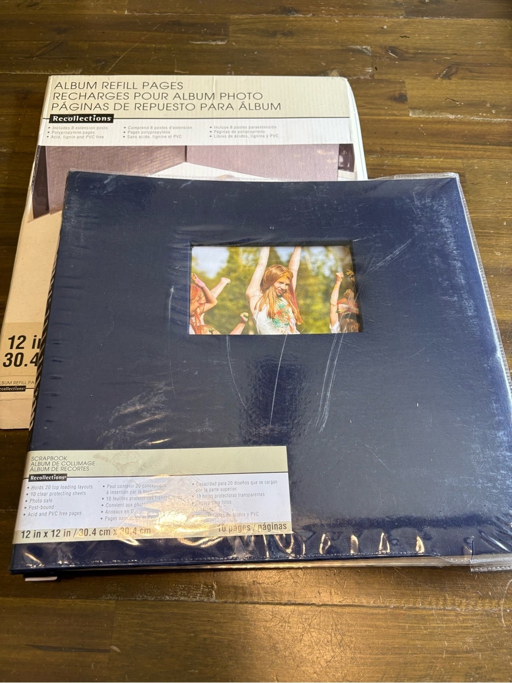 Recollections Silver Photo Scrapbook Album Memories Junk Journal Sheets Insert